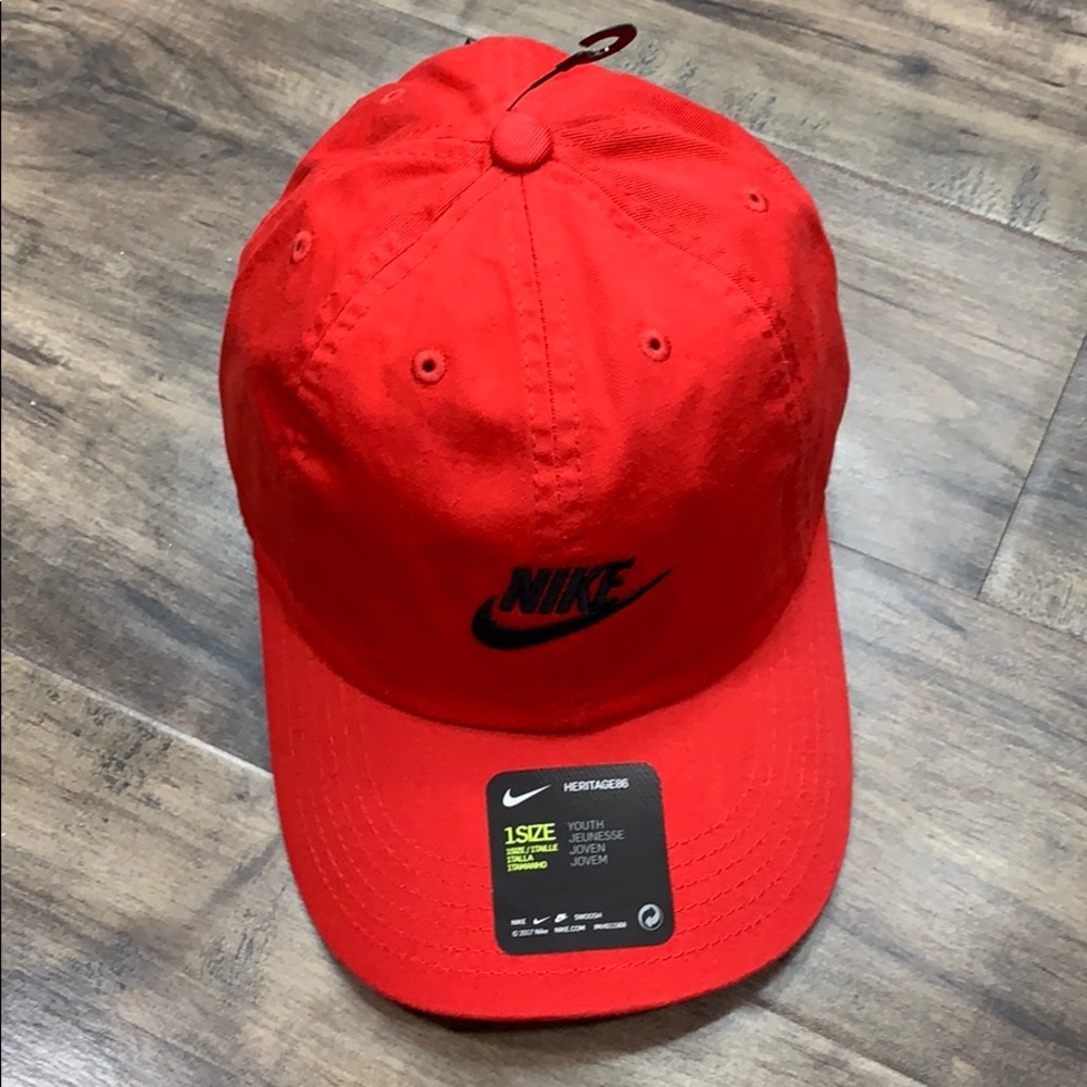 NIKE CAP HERITAGE86 youth 1 size red/black - Picture 2 of 16